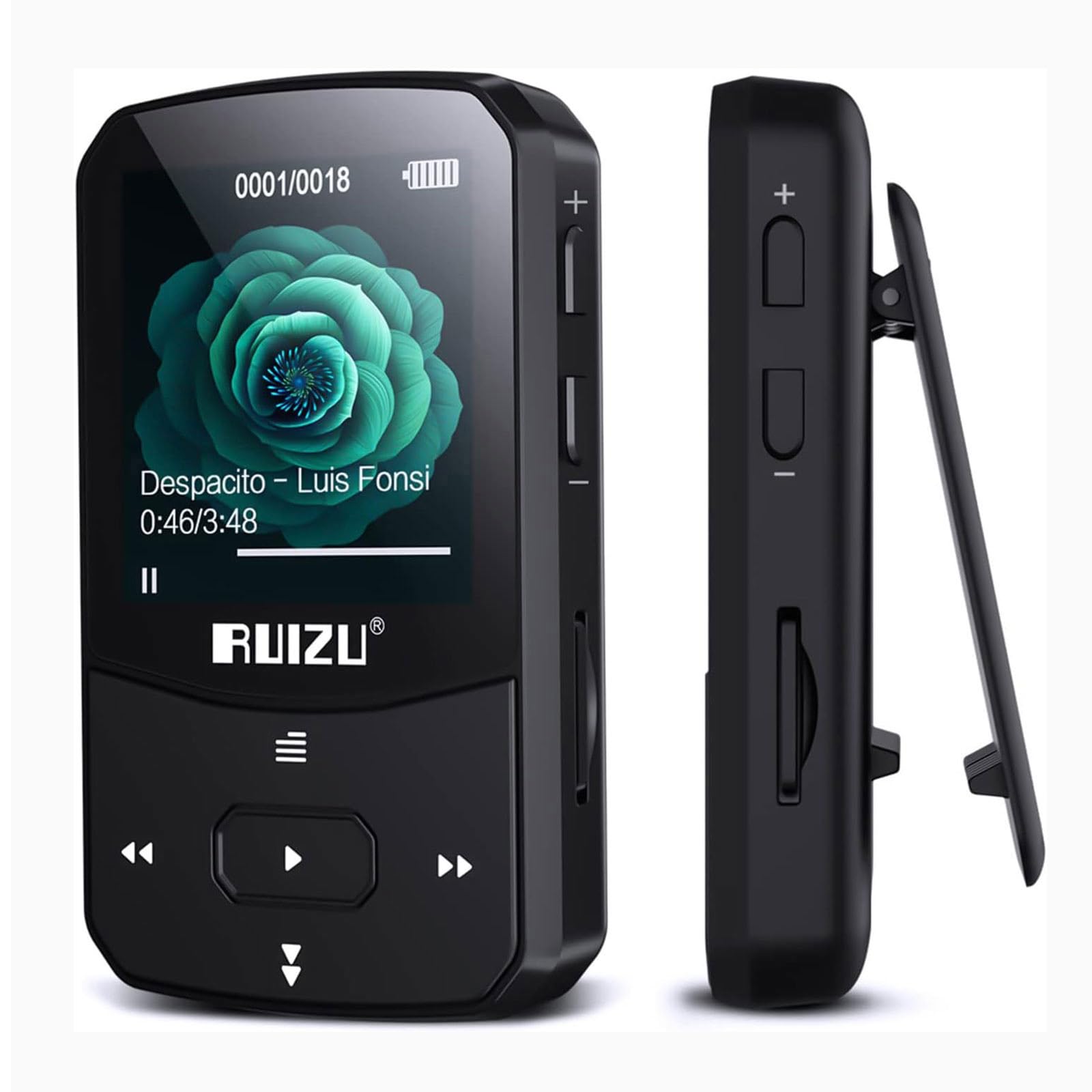 RUIZU 64GB MP3 Player with Bluetooth OTG Portable Music Player with Voice and HIFI Digital Audio Compact and Perfect for Language and the Features ner