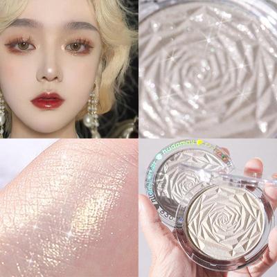 Hudamoji 6 kleuren markeerstift poeder glitter palet make-up glow gezicht contour Shimmer Illuminator gember hoogtepunt cosmetica