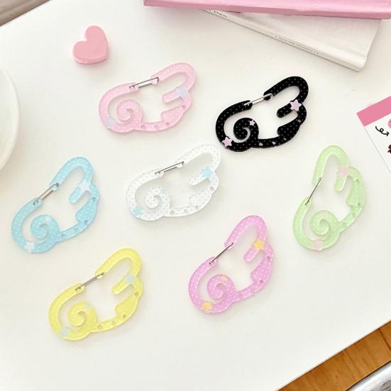 Acrylic Keychain Hook Clip Lightweight Pendant Decoration Key Bag Car Charm Key Chain Backpack Accessory