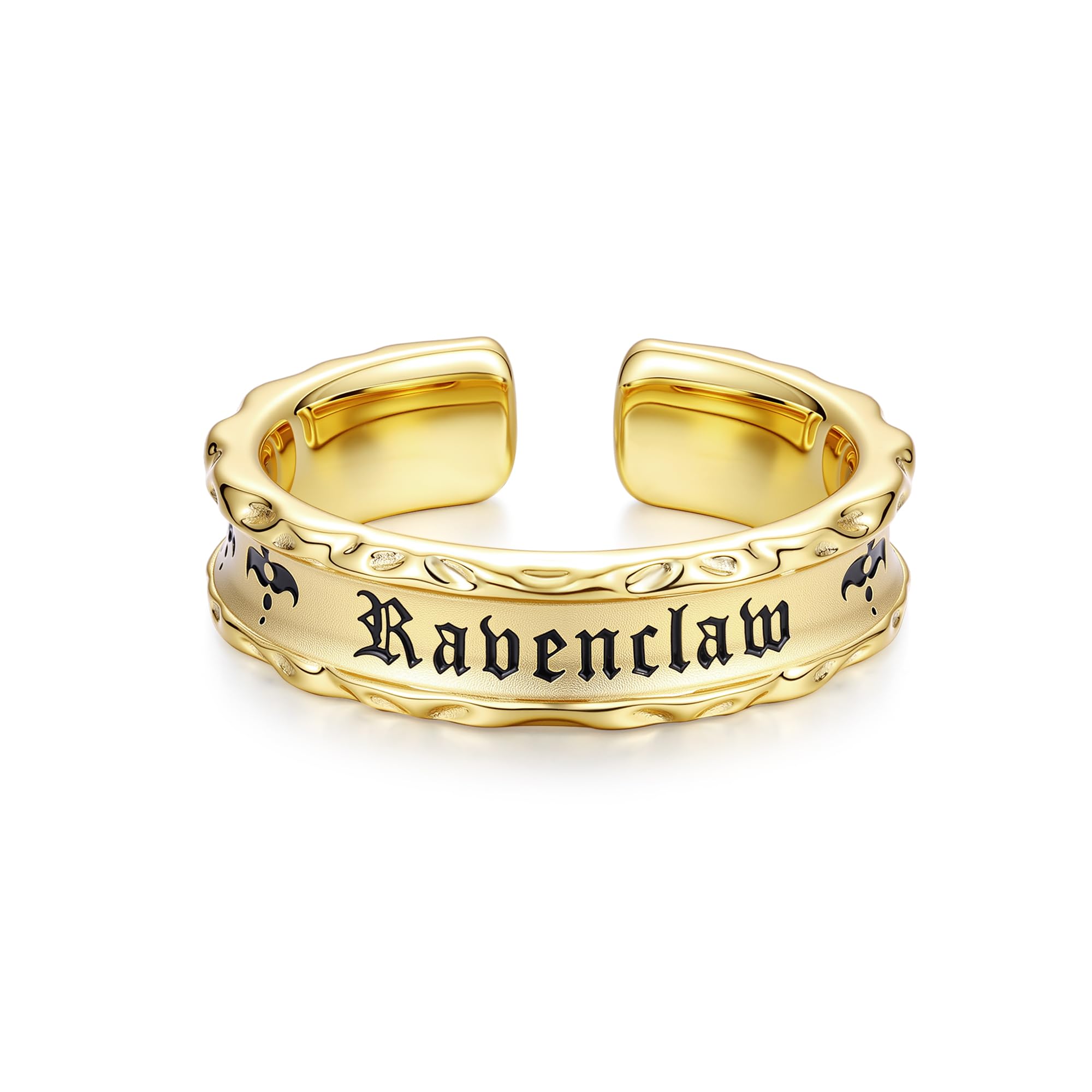 

x Harry Potter Official Collaboration Ravenclaw Ring, Adjustable Size 10-12, Open Ring, Gold/Silver, Harry Potter Exclusive Box, Halloween/Christmas G