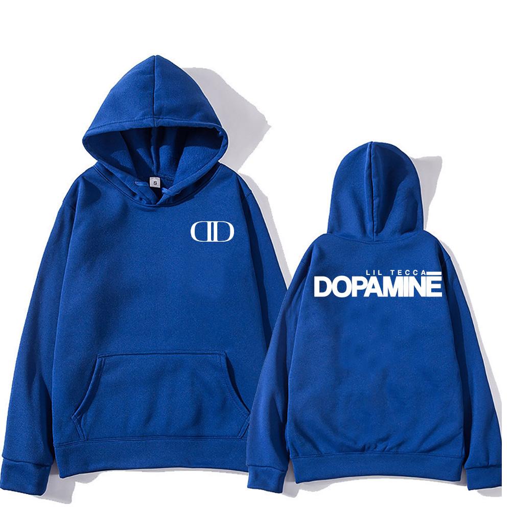 Rapper Lil Tecca Dopamine Album Merch Hoodie Men Women Long Sleeve Sweatshirt Gothic Streetwear Loose Versatile Pullover