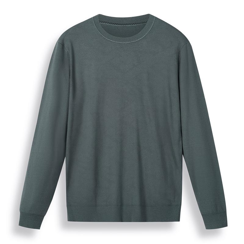 

Мужская трикотажная рубашка-пуловер из шелковистой ткани S