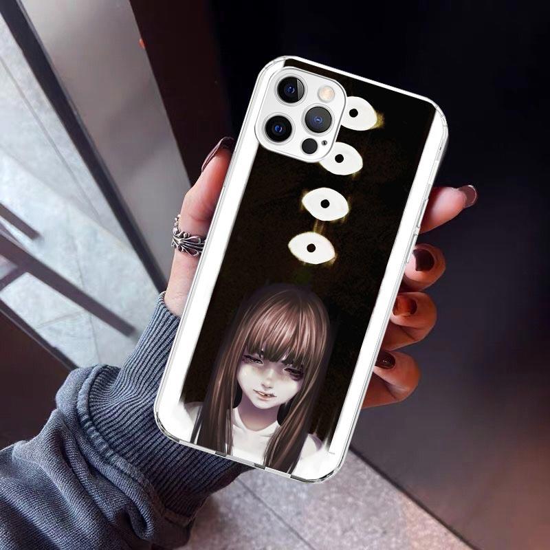 Oyasumi Punpun Phone Case For iPhone 17 Air 11 13 Mini 14 15 Plus 16 12 Pro Max 16E SE 7 8 Pattern Soft TPU Back Cover 17 Air 1