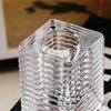 Kleine Teelichthalter aus Glas Klar - Mini Votiv Set für Tischdekoration, Moderne Speisedekoration mit Schwimmkerze