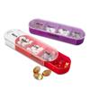 Scatola per pillole da 7 giorni alla settimana. Cassetto portatile per riporre le pillole. Custodia per dispenser per compresse medicinali con 28 griglie
