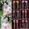 Fairy Tassel Glass Hair Clip - Hanfu Style Child's Accessory for Girls
