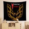 Pontiac Firebird TransAm Arazzo Anime Fiore Hippie Tappeti da Parete Decorazioni per Stanza Studente Appeso da Parete Hippie Economico