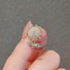 Bowknot Sunflower Rhinestone Crystal Brooch Wedding Dress Up Bouquet Corsage
