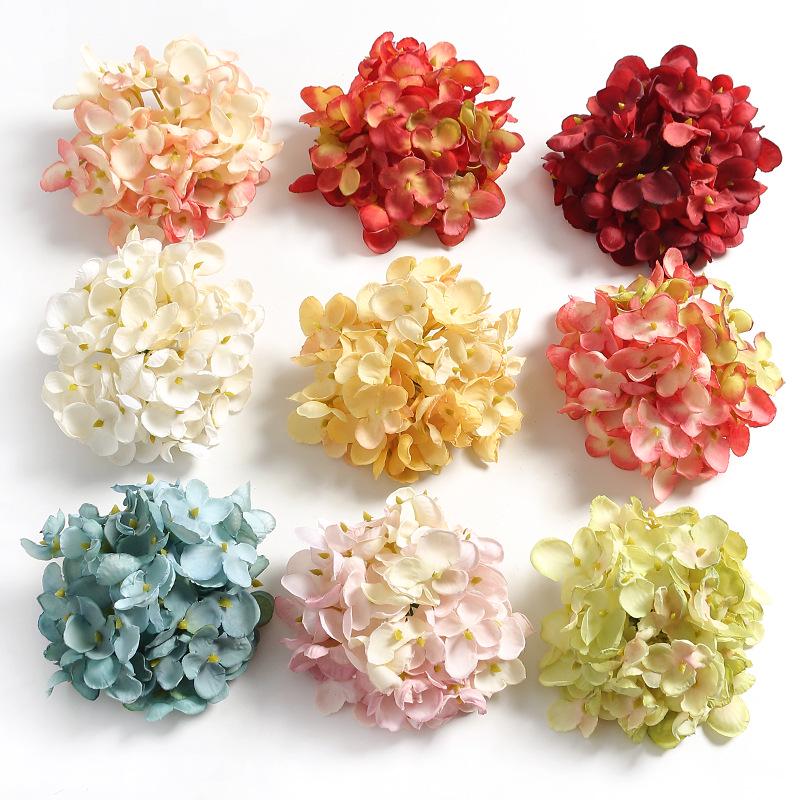 Silk Hydrangea Flowers for DIY Headwear & Wedding Decor
