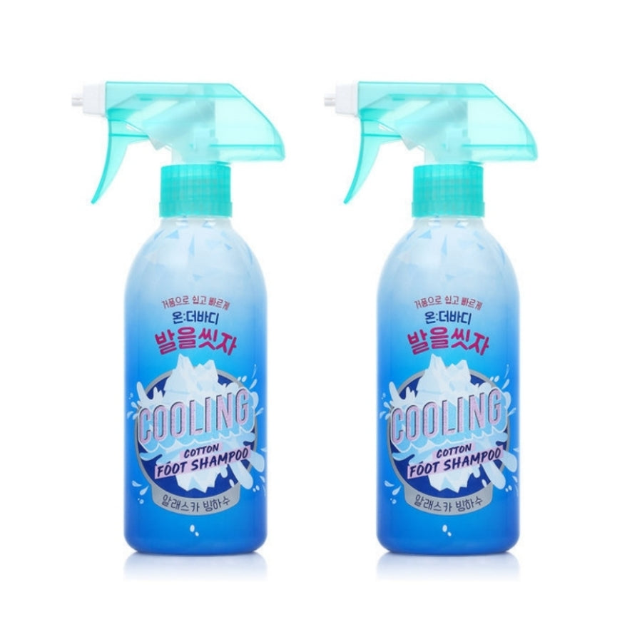 Shampoing rafraîchissant pour les pieds en coton On the Body, 385 ml, 1 pièce ou 2 pièces
