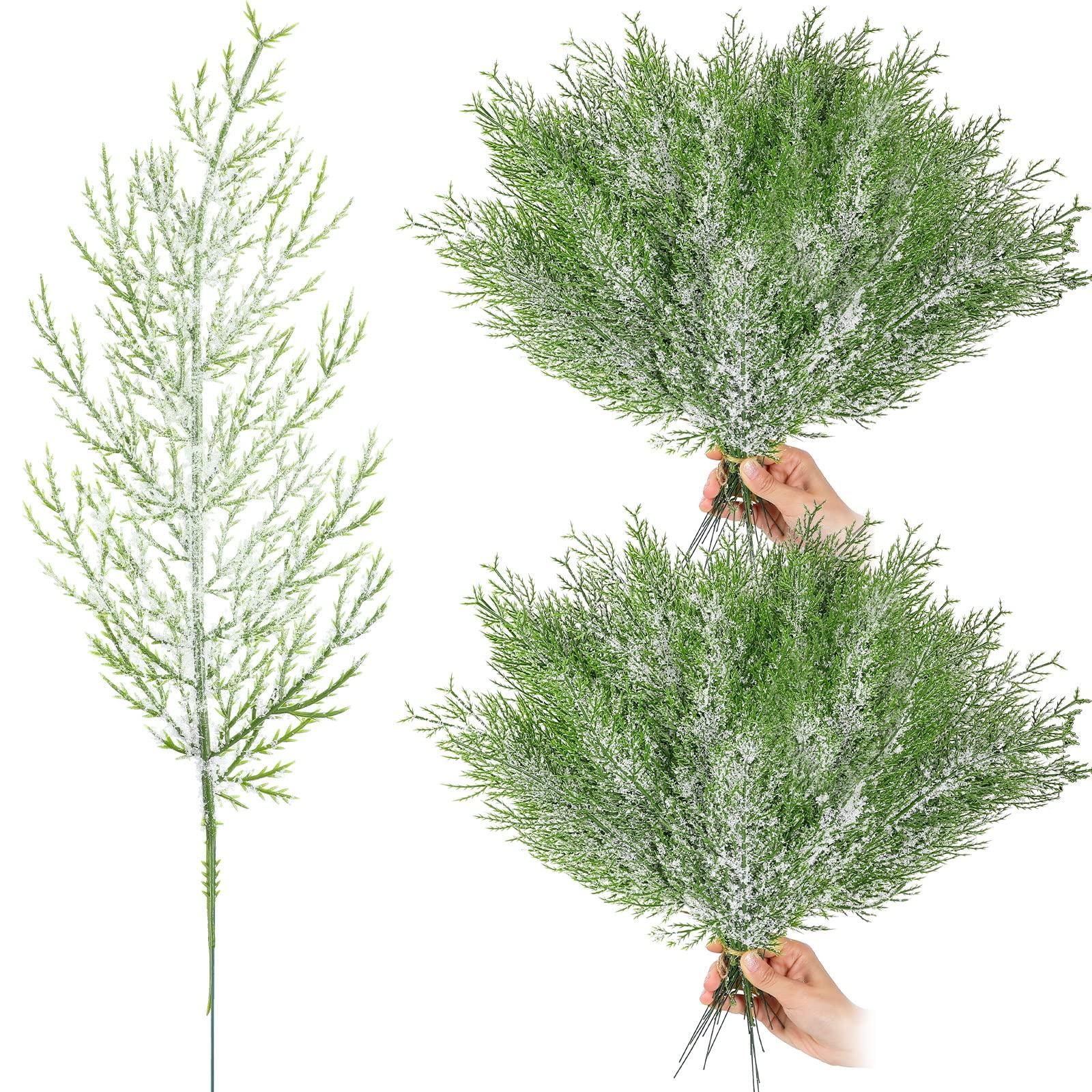 

Искусственные сосновые ветки, искусственные кедровые ветки, стебли, сосновые листья, венок из рождественской елки, своими руками, поделки, рождественская свадьба, украшение для вечеринки дома 10PCS