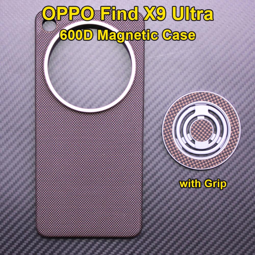 NEW Strong Magnetic For Oppo Find X9 Ultra Case Thin Magnetic Aramid Carbon Fiber Cover Kevlar Case Shockproof Protective Case