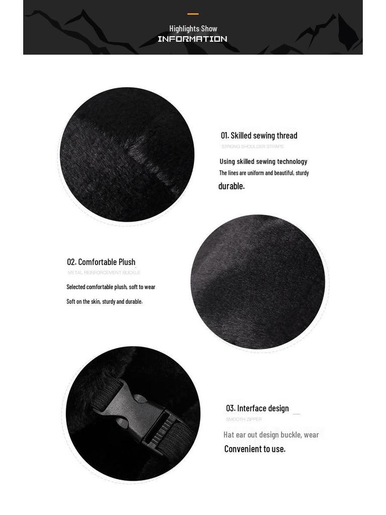 Unisexová zimní čepice s ochranou uší z umělé kožešiny - Větruodolná a hřejivá pro cyklistiku a cestování