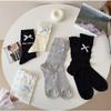Ladies Spring and Autumn Lovely Assorted Bow Cake Pile Pile Socks