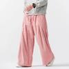 Heren Effen Kleur Corduroy Harembroek Heren Casual Oversized Wijde Pijpen Broek Mannelijke Oversized Jogger Harajuku Broek Heren Broek