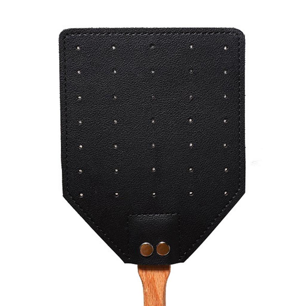 Manual Leather Fly Swatter Lightweight Home Swatting Tools for Kitchen Living Room Bathroom