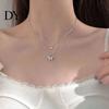 Butterfly Necklace Double Layer Rust-proof Alloy Jewelry Chain Pendant Personality Fashion Clavicle for Women