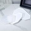1Pcs Irregular Tray Silicone Mold Concrete Cement Polygon Coaster Tray Casting Mold Handmade Gypsum Paster Pan Mold