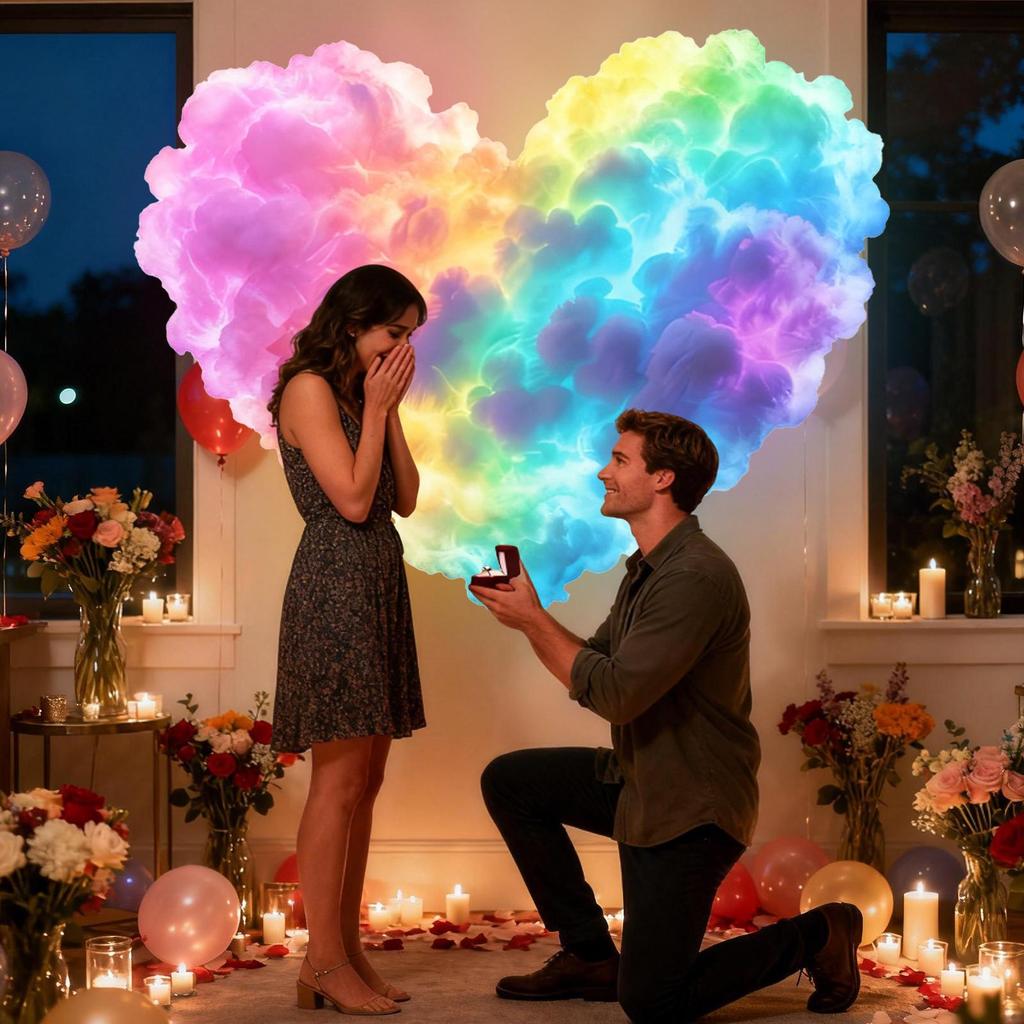 Thundercloud LED Lights for Ceiling USB Thundercloud LED Lamp Set Ambient Music Light USB Desktop Mood Lamp for Bedroom Room