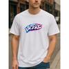 European Sizes Colorful Victory Graffiti Trendy and  Style Four Seasons Applicablen T-shirt, Seasonal Casual Style Very Versatile