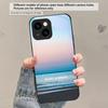 Dark Colored Seawater For iPhone 17 Air 16 E 15 Plus 14 Pro Max 13 12 Mini 11 5 6 7 8 Plus XR XS Max SE Black Glass Phone Case