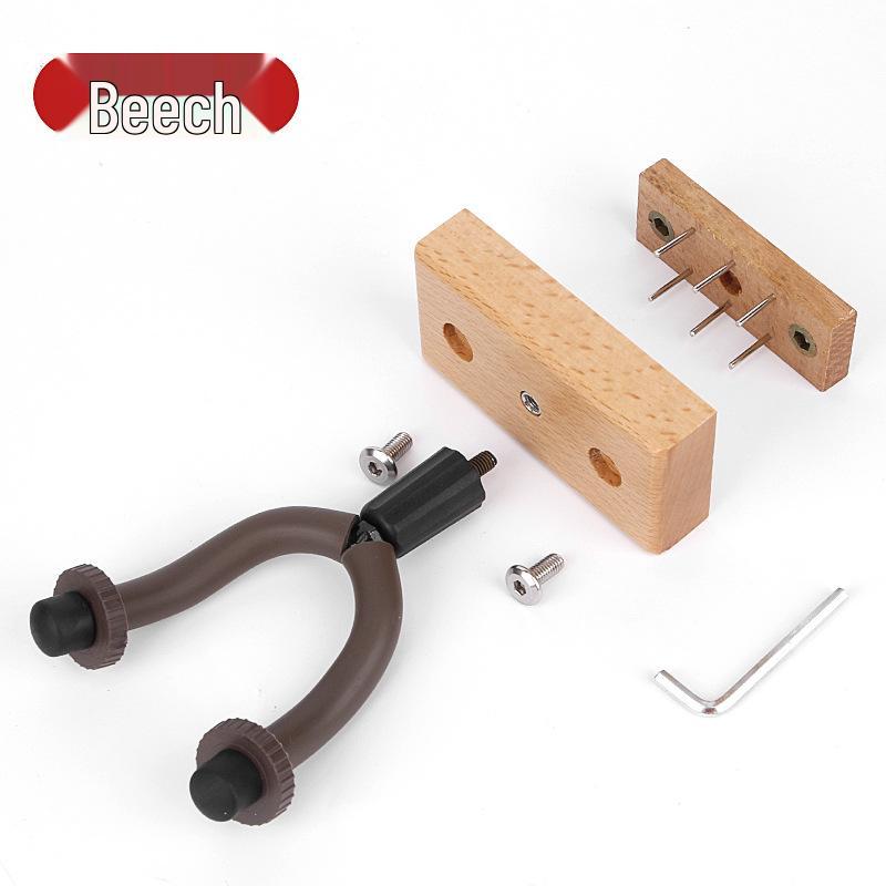 

Wall-Mounted Wooden Guitar & Ukulele Stand - No Drill Required