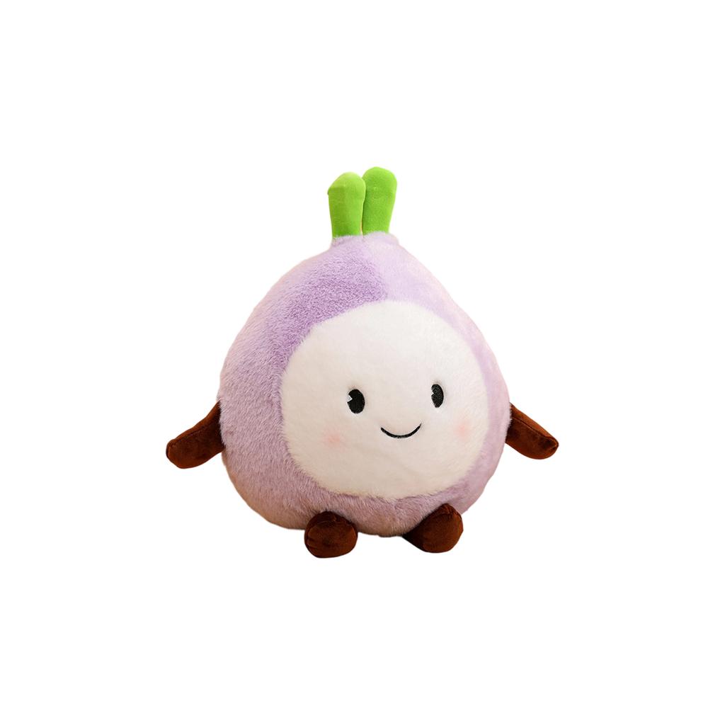 Plush Cartoon Vegetable Stuffed Toy Soft Decorative Pillow Large Eyes Potato Cheese Onion Bread Slice Plush Doll Cushion for Home