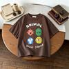 17 Age Childrens Clothes Short Sleeve Tops Tees Printed Fruit Fashion Baby Girls Tshirt Crewneck Casual Loose Simple Tshirts