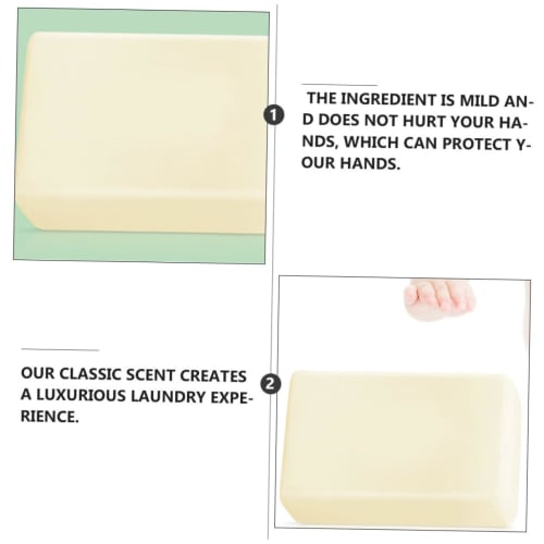 UPKOCH Baby Laundry Soap, 80g (2-Pack), Infant Bar Soap with Gentle Ingredients for Hand Protection, Soft Finish, and Lingering Fragrance After Washin