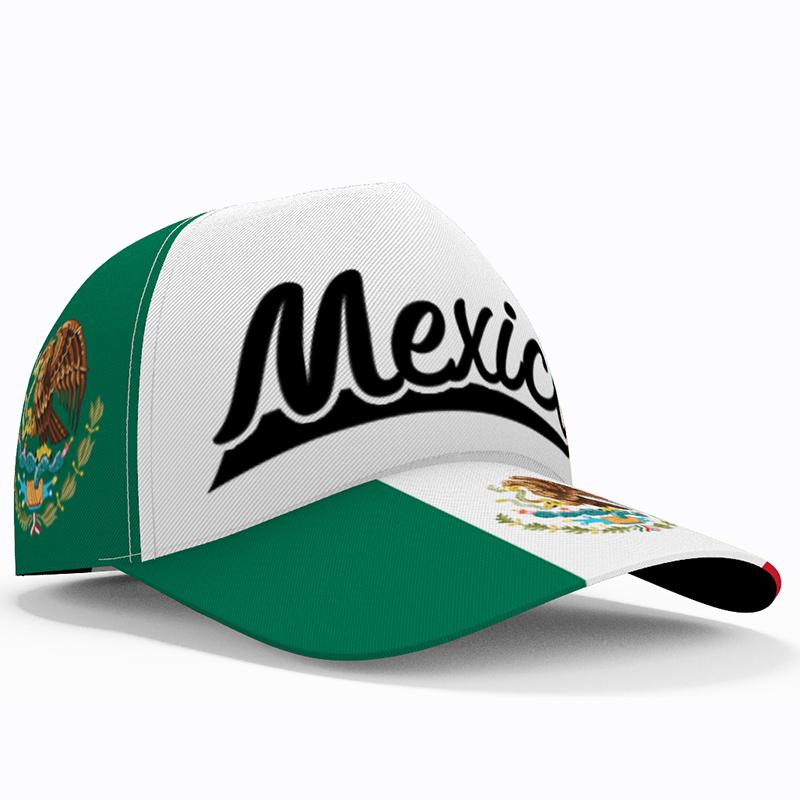 The United States Of Mexico Male Youth Free Custom Name Number Mex Hat Nation Flag Mx Spanish Mexican Print Photo Baseball Cap