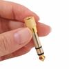 6.35mm Male Stereo TRS Converter Gold-Plated Headphone Adapter Audio Adapter  Recording Devices