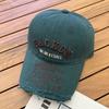 Niche edging letter embroidery baseball cap children's spring and summer face small casual versatile cap travel visor