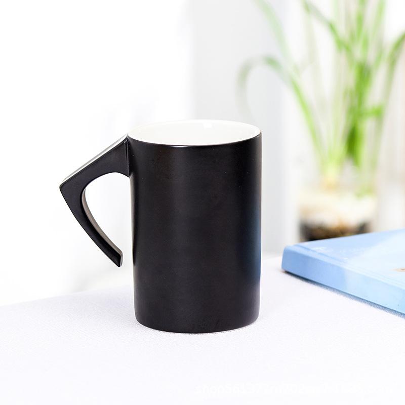Creative Inverted Ceramic Mug Literary Office Water Cup Coffee Milk Cup Gift