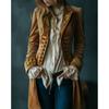 Womens Long Sleeve Solid Color Velvet Patchwork Coat 2026 Elegant Casual Outerwear