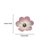 50 Transparent INS Pink Flower Stickers, Waterproof Transparent PET Handbook Material Decorative Guitar