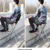 Foldable Stainless Steel Bridge Fishing Chair - Heightened Design for Raft and Bridge Fishing
