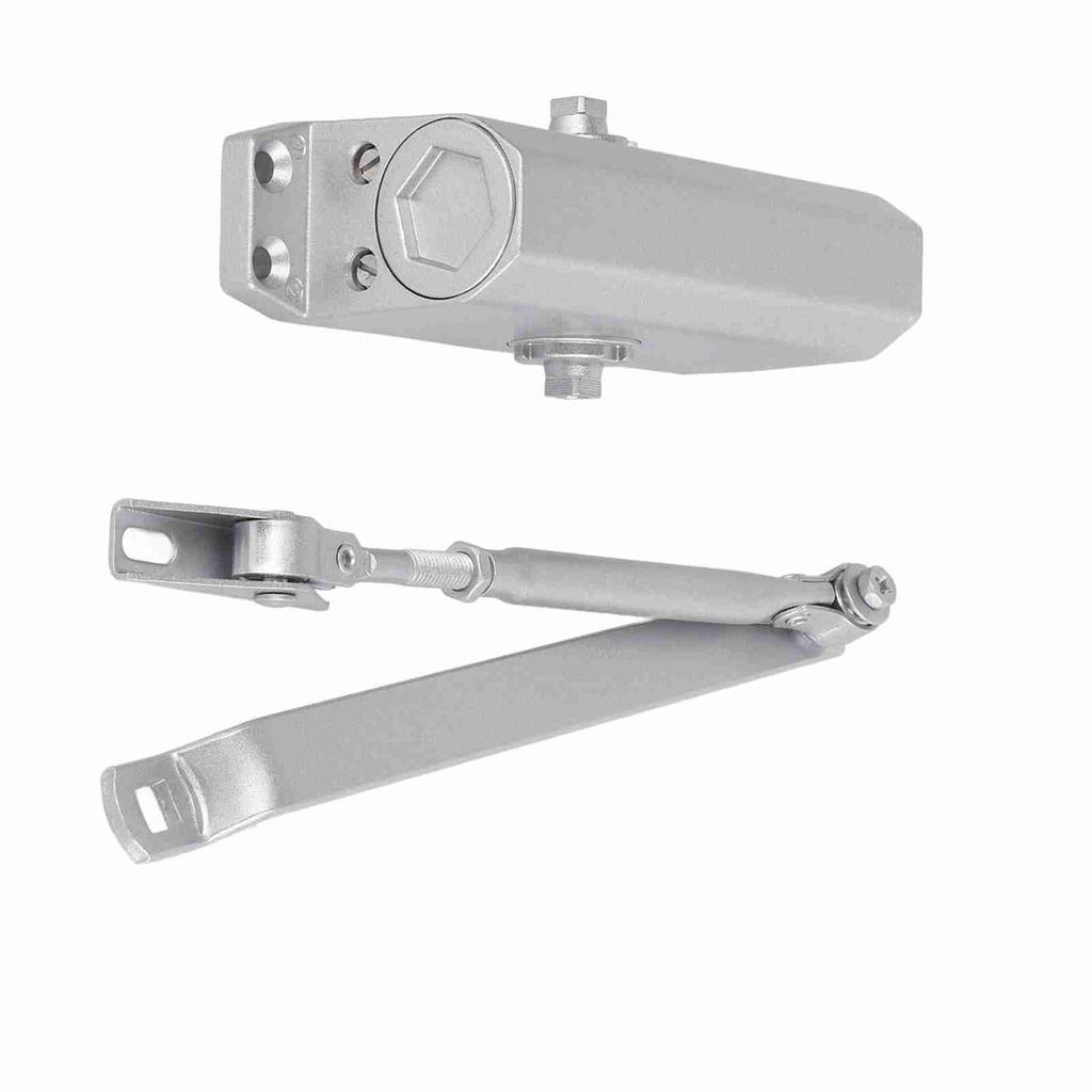 Einstellbarer hydraulischer zweistufiger Türschließer für einseitiges Öffnen