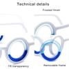 Motion Sickness Glasses for Adult and Children No Lens Lightweight and Portable Glasses for Outdoor Travel Car Trip