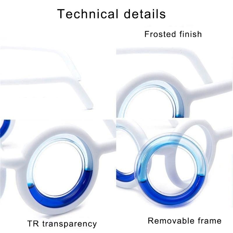 Motion Sickness Glasses for Adult and Children No Lens Lightweight and Portable Glasses for Outdoor Travel Car Trip