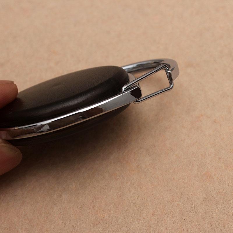 NEW Black Retractable Pull Badge Reel ABS Plastic Scalable Student Nurse Exhibition Genuine Leather Business Card Badge Holder ID Name Case Supplies