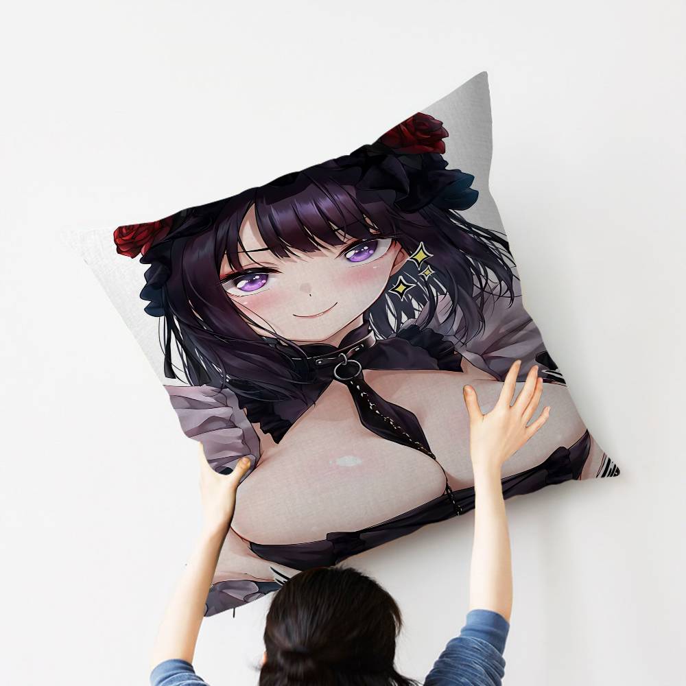 Amine Marin Kitagawa Sexy Girl Cushion Cover Car Throw Pillow Case For Sofa Car Christmas Gift 40x40cm 45x45cm