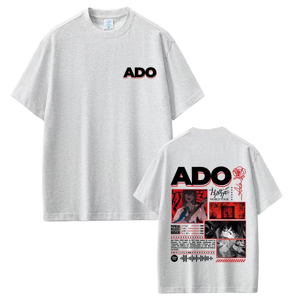 

Футболка Limited Ado Hibana World Tour 2025, летняя коллекция для мужчин и женщин, поп-музыка, уличная одежда, мужской стиль, японский стиль, футболка с коротким рукавом. 4XL