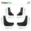 4PCS Car Mud Flaps Splash Guards Mudguards Car Mud Flaps Compatible with Nissan NOTE 2014-
