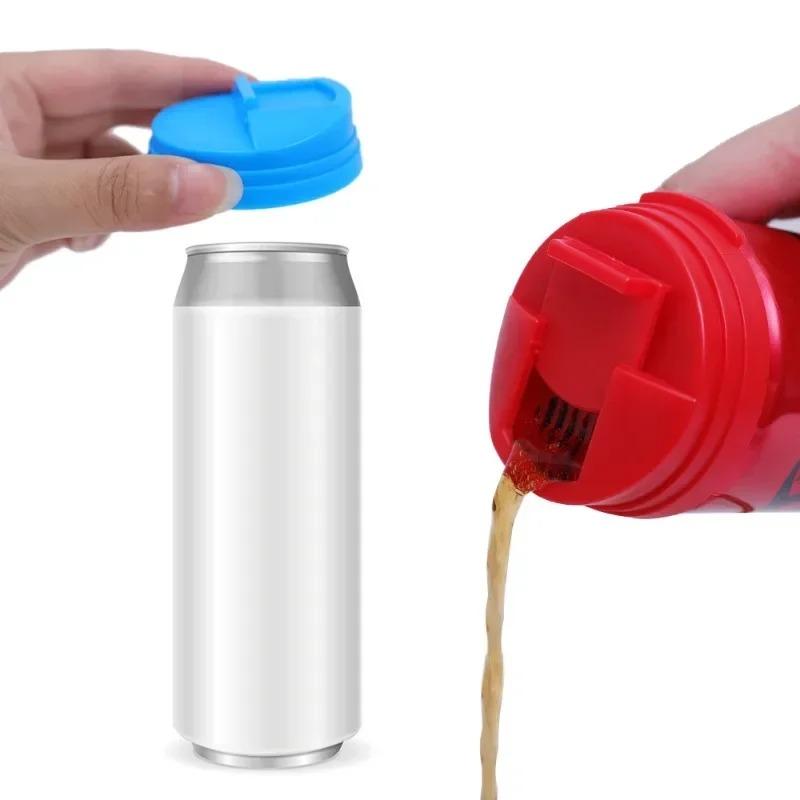 1/3/5PCS Plastic Beverage Can Lids Leak-proof Drinks Protector Multi-color Air-leak Beer Sealing Cap Portable Water Bottle Covers