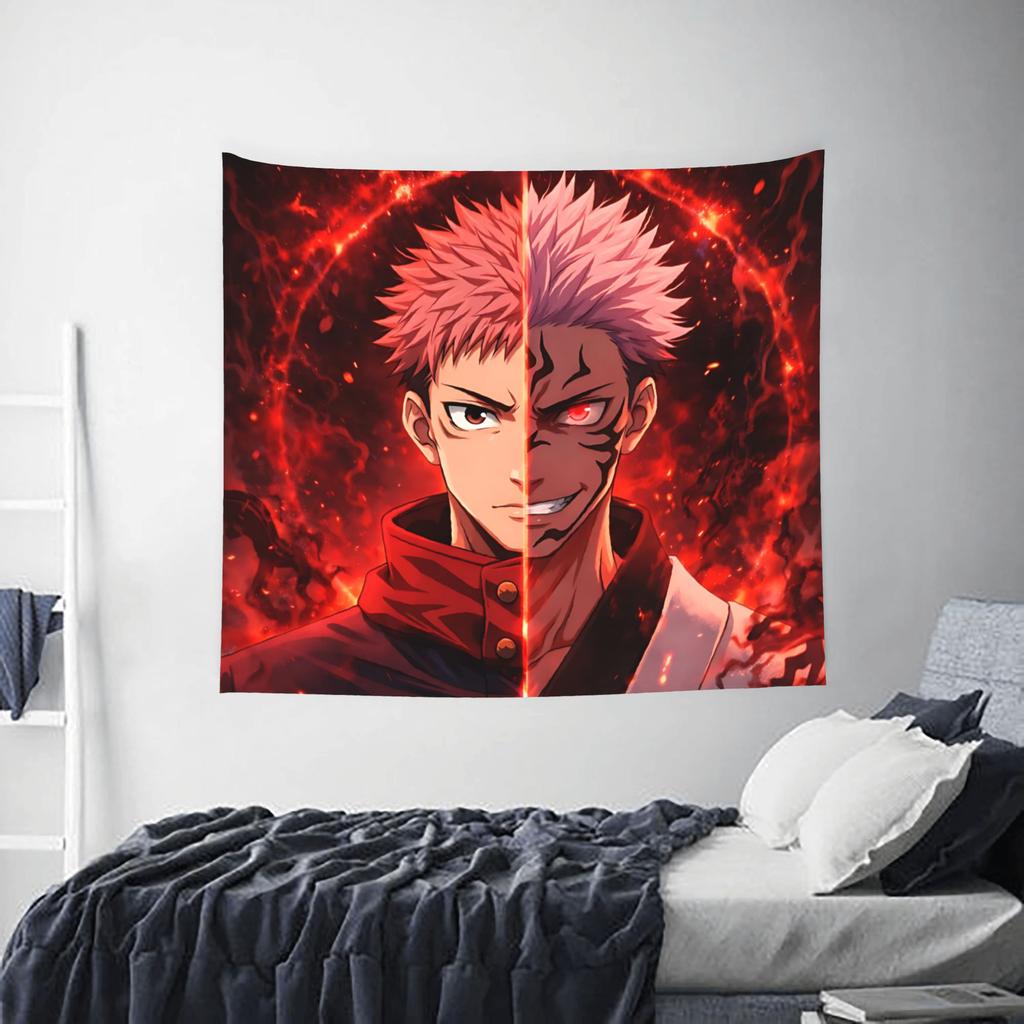Jujutsu Kaisen Cutecore Tapestry funko Wall Hanging Blanket Tapestry Home Decor Items Wall Decorations