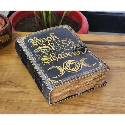 Buch der Schatten Leder Notizbuch Grimoire Leder Journal Magisches Zauber Notizbuch