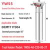 45°-75° CNC V-Shaped Dovetail Groove Milling Cutter with Inner Hole