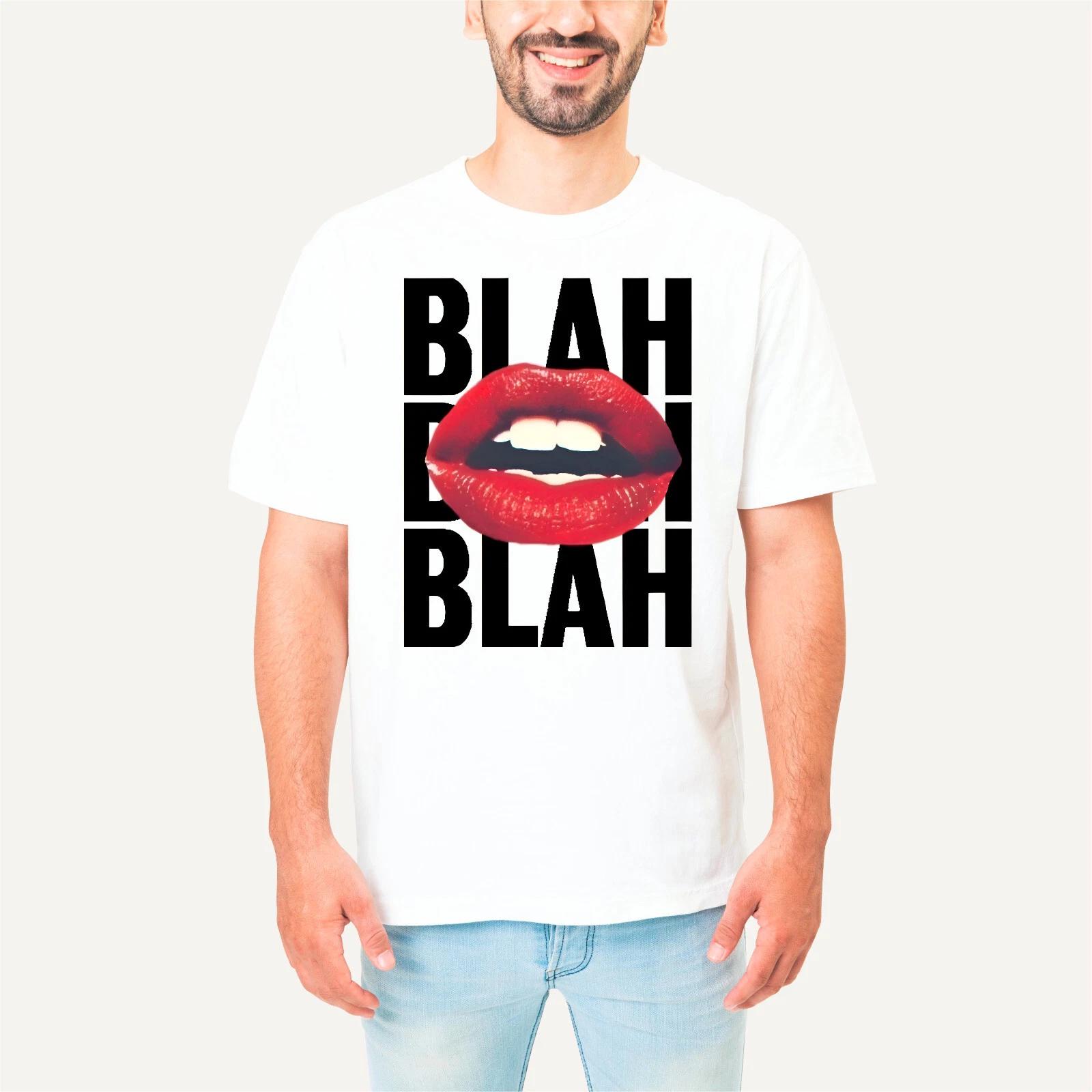 

Blah Lips T-Shirt, Pop Culture Fashion Adult Men Women Funny Gift Tee Top 2XL