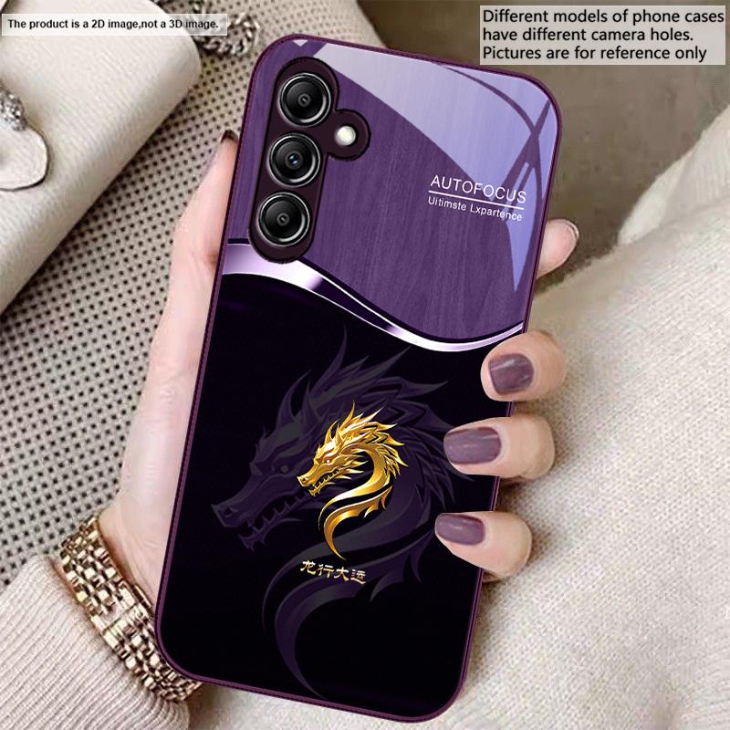 Verlauf Goldener Drache Für Samsung A20 30 22 23 24 25 26 31 32 A33 34 35 42 50 51 52 53 54 55 56 70 71 72 73 Glas Handyhülle