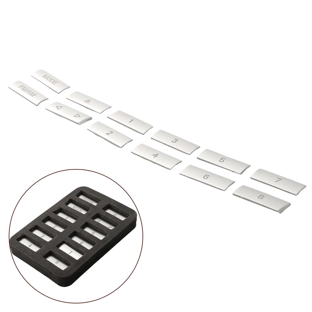 12x Center Console Trim Getriebe Shift Panel Abdeckung Rahmen Aufkleber Für BMW 5 6 7 Serie 5GT F10 Chrome Interior Taste kappe